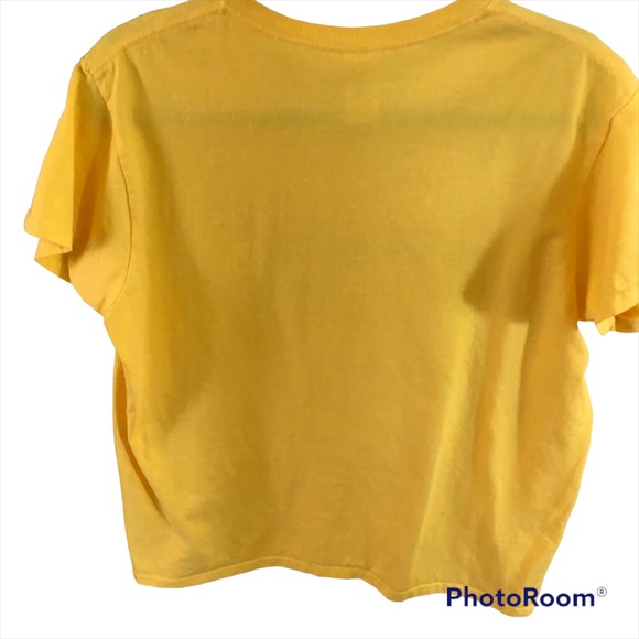 Fishing Tshirt. Humorous Fishing Tshirt. Yellow w/Black Graphic. Large - Picture 7 of 7